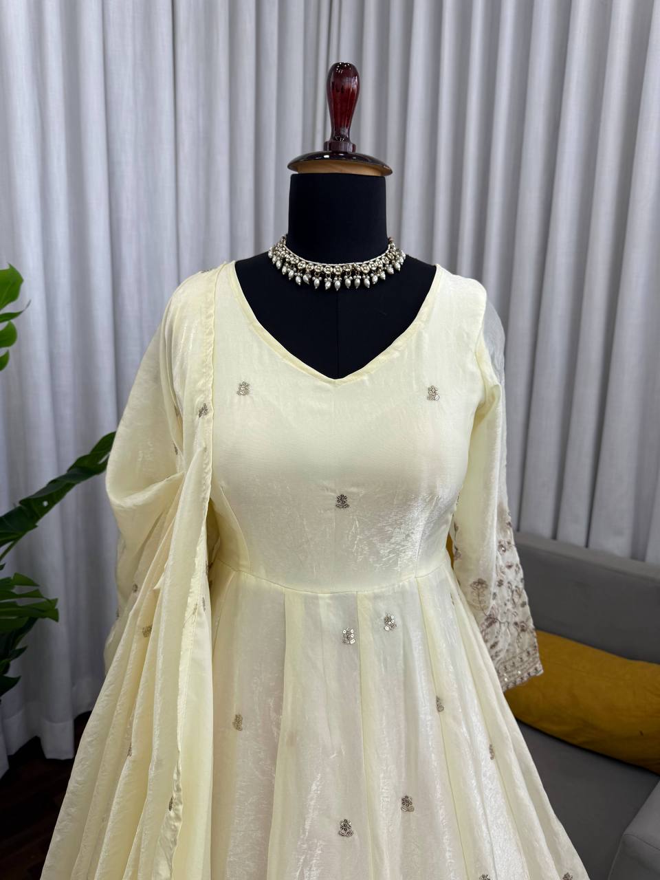 Royal Silk Anarkali Set Luxury Festive Wear