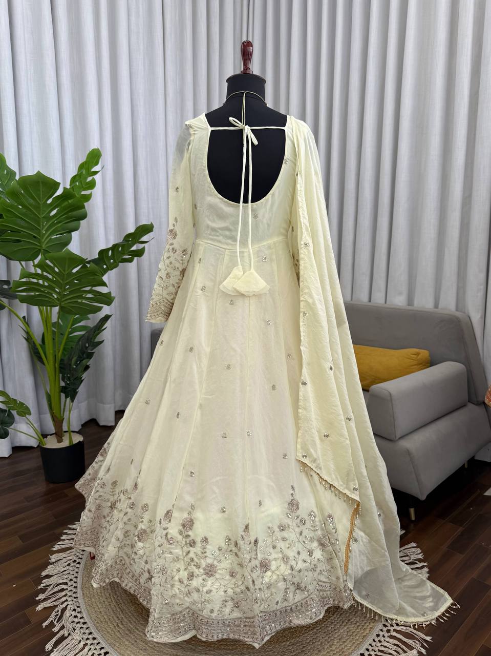 Royal Silk Anarkali Set Luxury Festive Wear