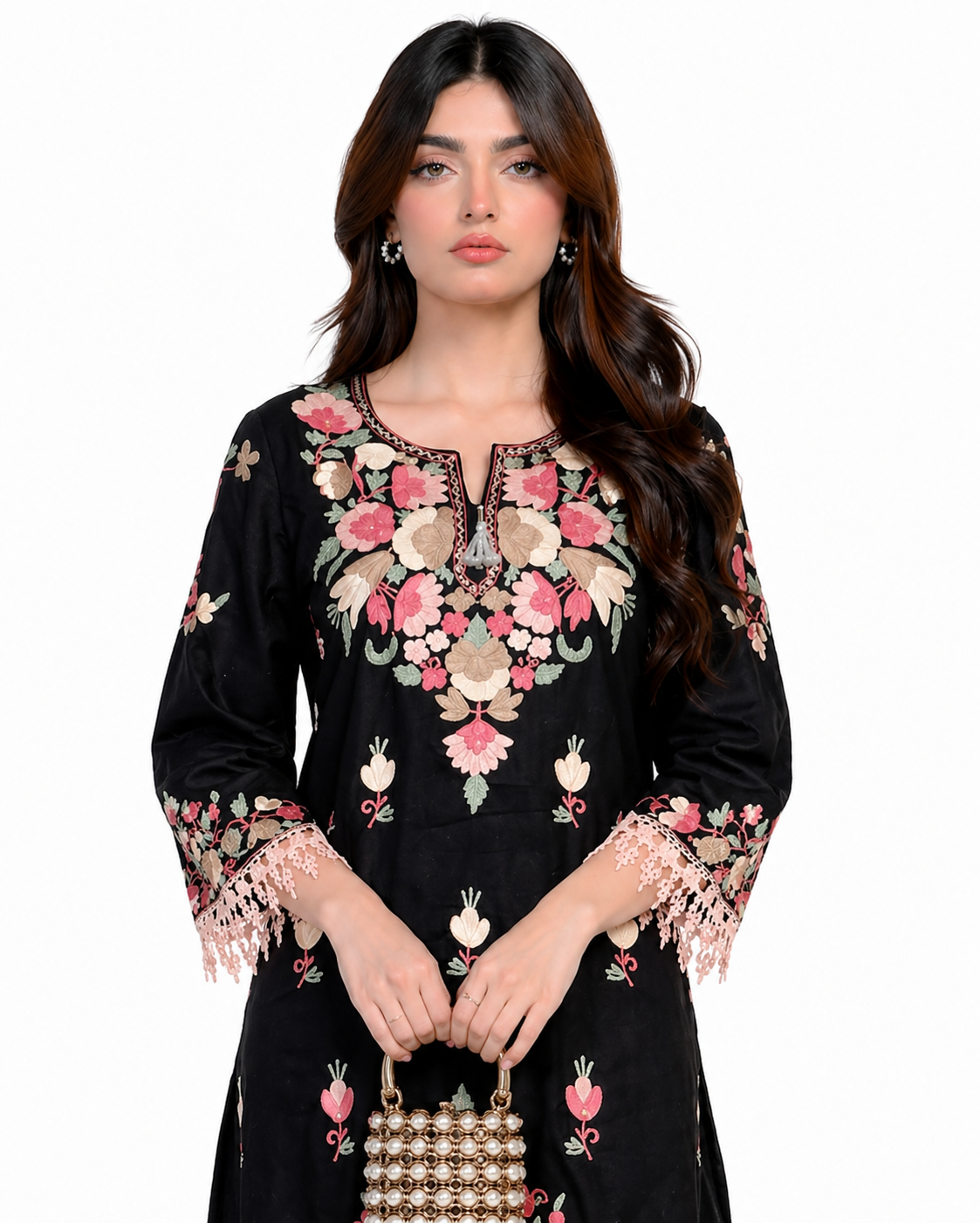 Elegance Embroidered Rayon Kurta Set