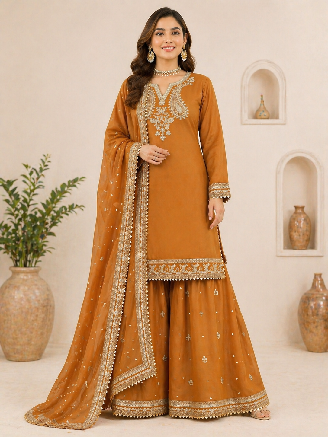Premium Designer Chanderi Suit