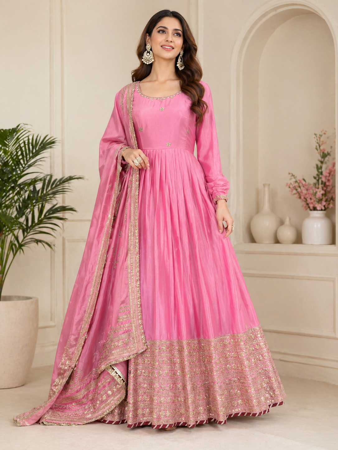 Pink Wedding Special Designer Suit