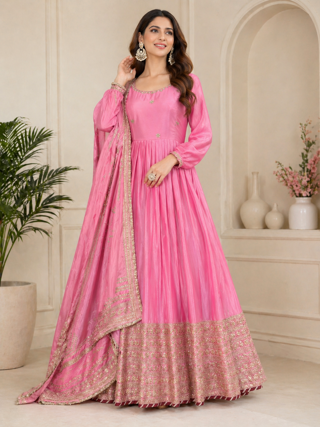 Pink Wedding Special Designer Suit