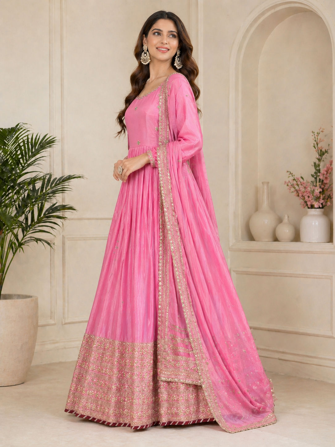 Pink Wedding Special Designer Suit
