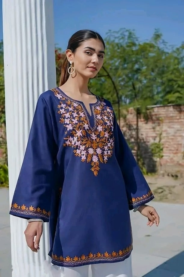 Royal Aura Embroidered Rayon Kurti