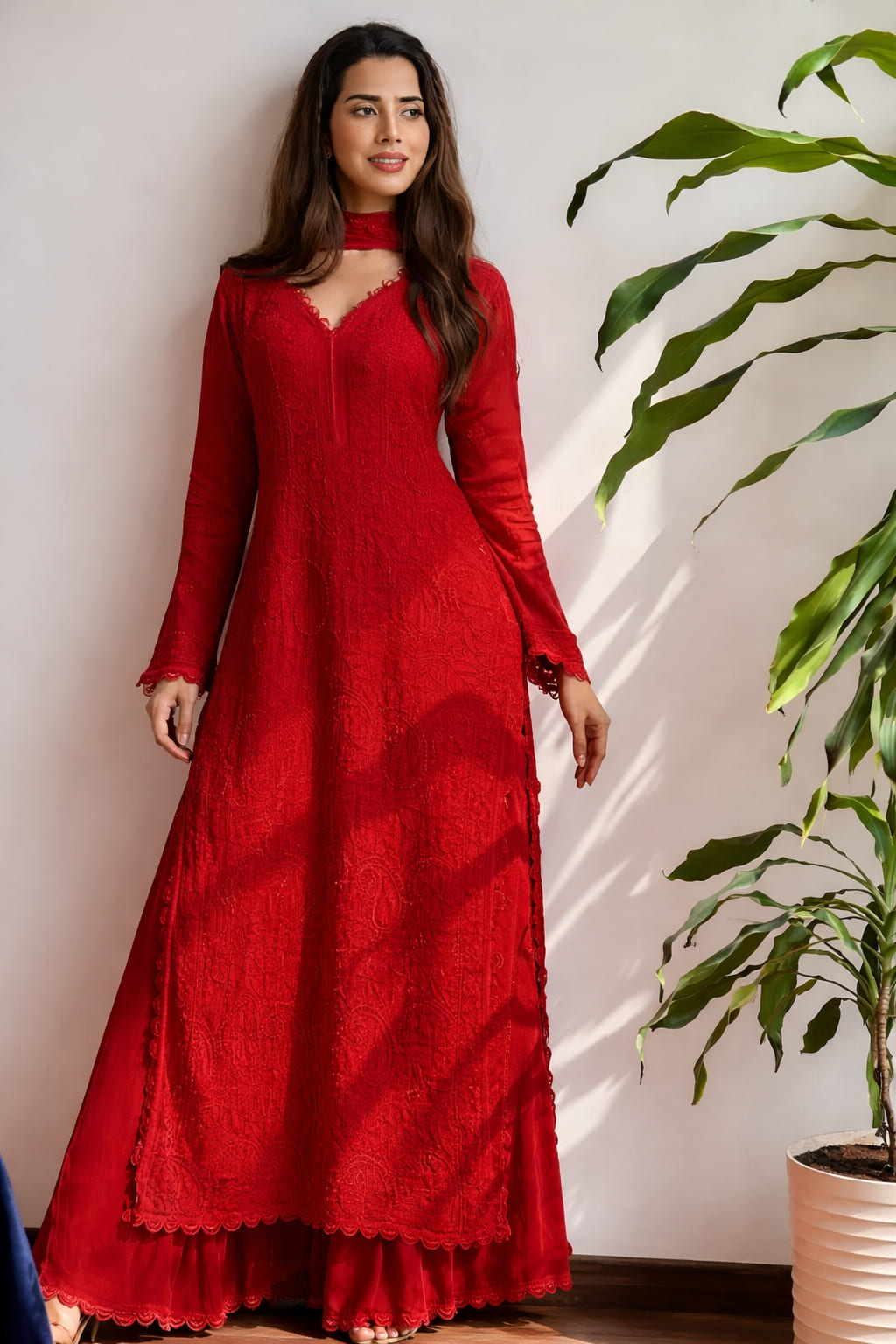 Ruby Bloom Georgette Palazzo Set