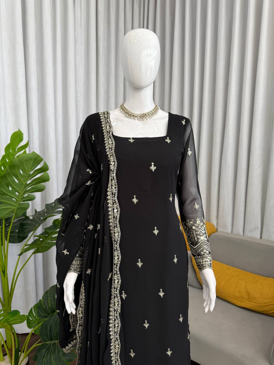 Black Designer And Classy Suit Set