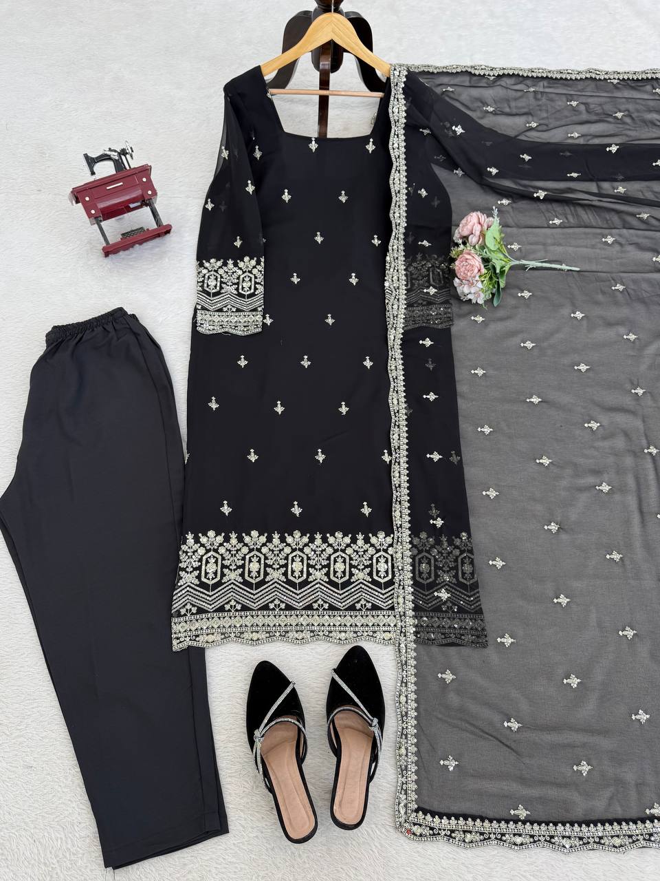 Black Designer And Classy Suit Set