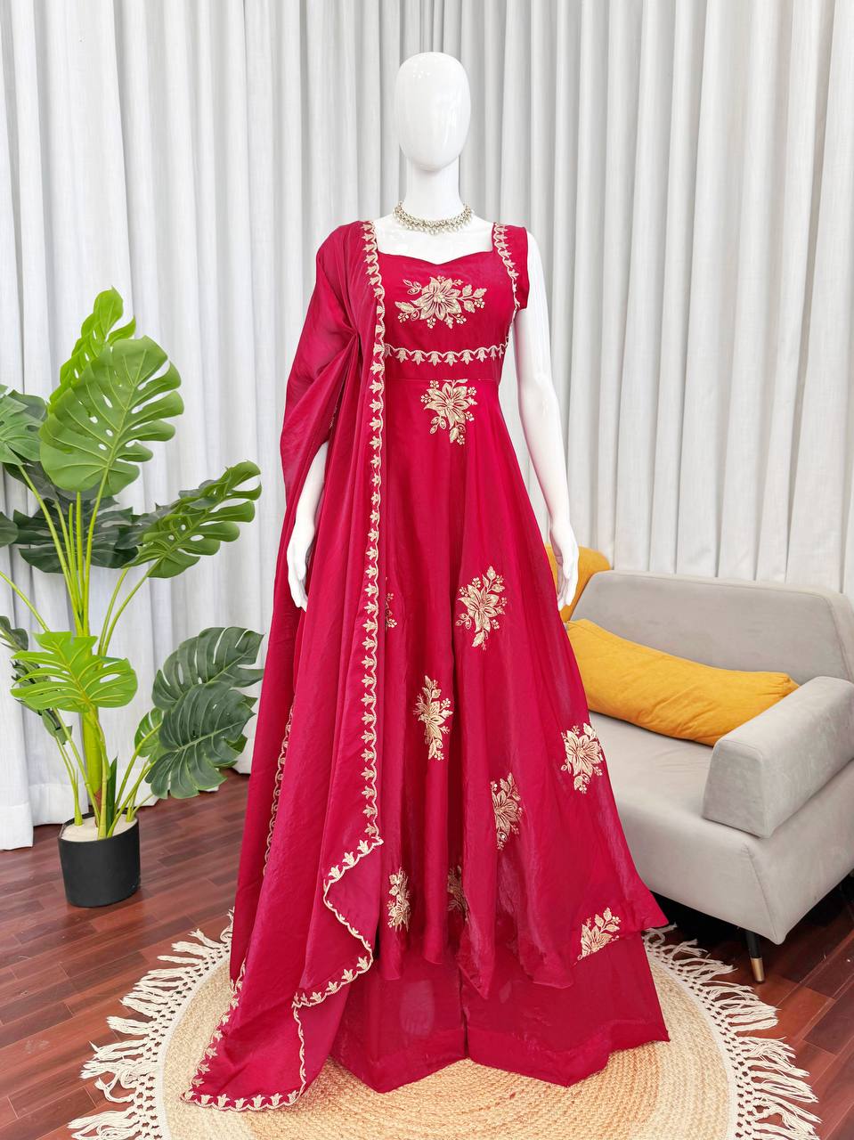 Red Wedding Special Collection Silk Set