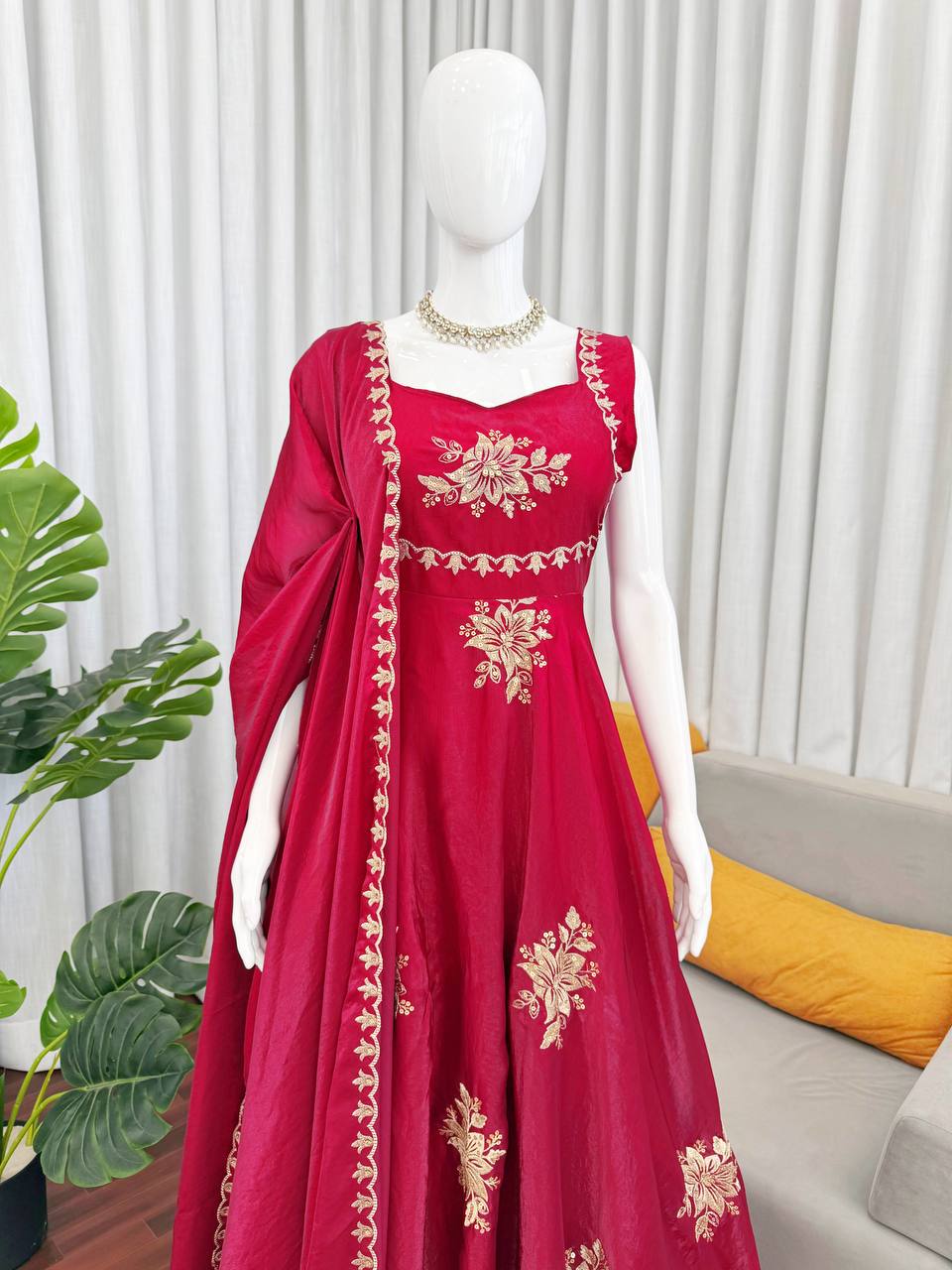 Red Wedding Special Collection Silk Set