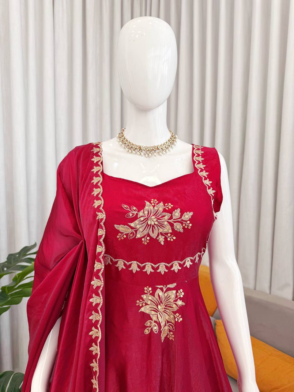 Red Wedding Special Collection Silk Set
