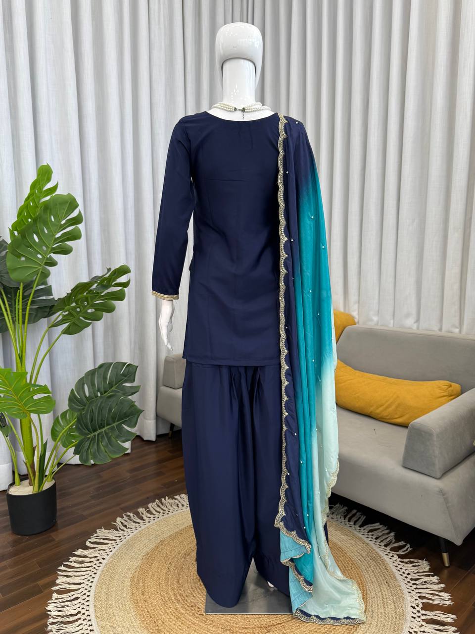 Elegance Set with Digital Print Dupatta Premium Ethnic Wear