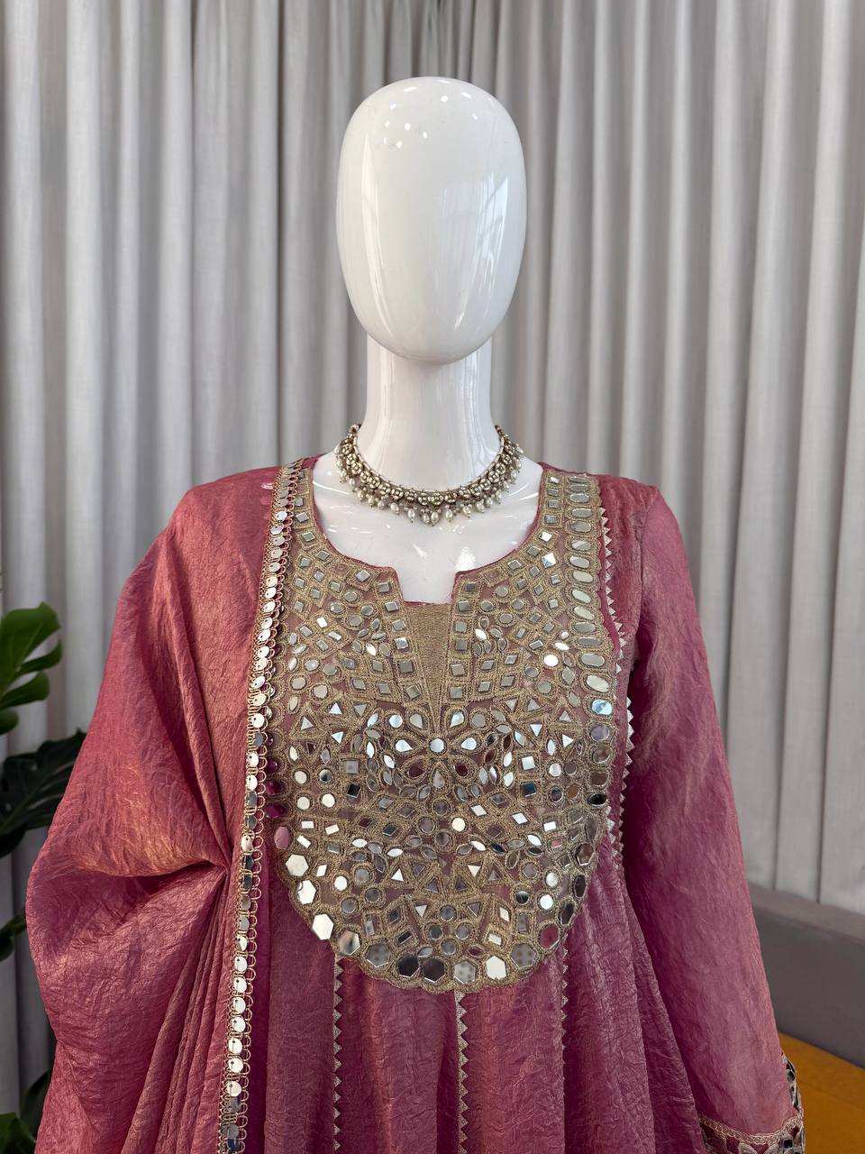 Premium Gold Crush Festive Wear Dhoti Set